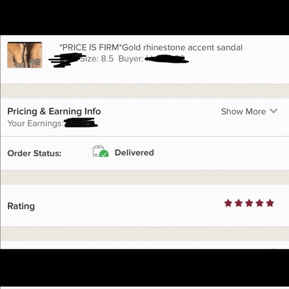 ‼️LAST ONE!!‼️Gold rhinestone embellished h sandal - Picture 6 of 7